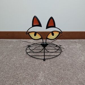 Black Cat Pumpkin Halloween Holder!